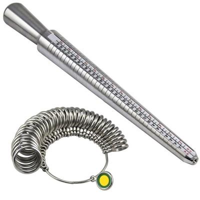 China High Performance Jewelry Making Tool Precise Measuring Metal Ring Sizer Gauge Mandrel Finger for sale