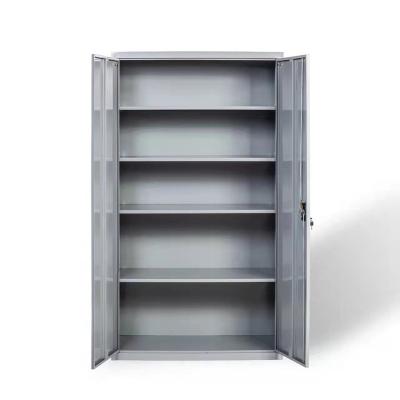 China Garage Shop Tools Sell Well Blue Gray 1000*500*1800mm Metal Tool Cabinet With Two Doors Heavy Duty Support OEM&ODM Garage Storage Cabinet for sale