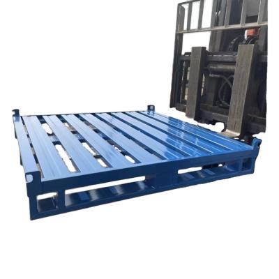 China Standard Size 1200*1200*150mm Single Faced Industrial Heavy Duty Pallet Support Custom Warehouse Heavy Duty Steel Pallet for sale