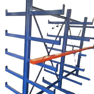 China Custom Corrosion Protection OEM&ODM Single or Double Side Cantilever Shelf Suitable for Heavy Duty Wood or Steel Pipe Cantilever Racks for Warehouse for sale