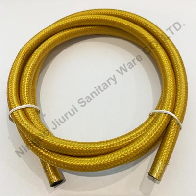 China Traditional EPDM Tube With Gold Cotton Yarn Braiding For Explosion Proof Shower Hose for sale