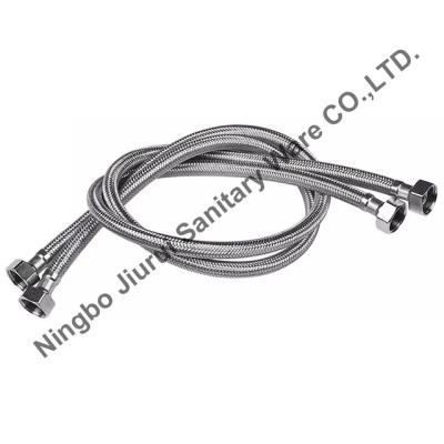 China Traditional Brass Nut 1/2 Inch Good Quality 304 Stainless Steel Braided Flexible Hose for sale