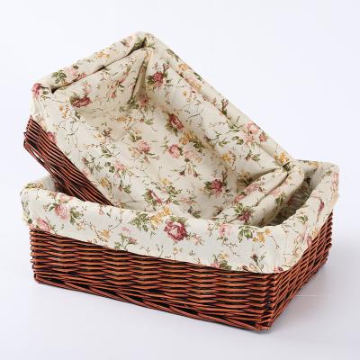 China Best Viable Selling Handmade Toy Willow Wicker Storage Basket for sale