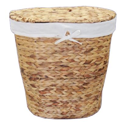 China Sustainable Craft Hose Hyacinth Storage Laundry Basket for sale