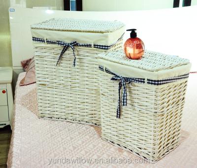 China Sustainable Handmade Fabric Basket Wicker Baby Basket for sale