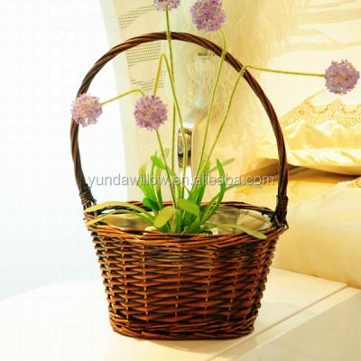 China China Gift Handmade Wicker Hanging Basketry for sale