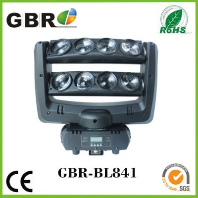 China 8pcs 10w rgbw 4in1 de geleide spinstraal die hoofdlicht voor bardisco bewegen, rgbw leidde spin die hoofdstraal bewegen Te koop