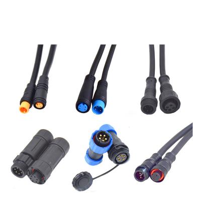 China Industrial Wholesale Mini M8 Waterproof Connector M12 Led Sensor Male To Female Waterproof Power Cable for sale