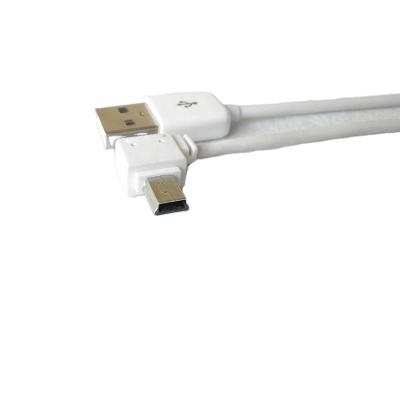 China Right Angle Camera Usb Mini L Shape USB 5pin Mini Data Charging Cable 90 Cable for sale