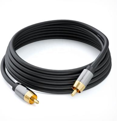 China High Quality Speaker For Digital HIFI Audio Cord Cable RCA Male To Male Audio Cable For Subwoofer Speakers Custom RCA Cable for sale