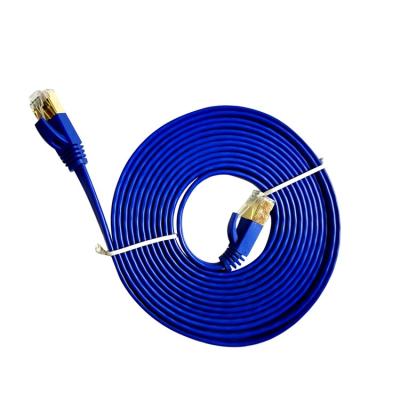 China Shielded Flat Ethernet Cable Cat 5 Cat 5 Ethernet Network Cable SFTP Network Lan Patch Cable With RJ45 Connector for sale