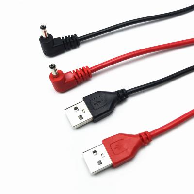 China Red/Black Airstream 90 USB to DC Male Power Charging Cable 3.5*1.35mm Degree 1M DC Cable For Mini Speaker for sale