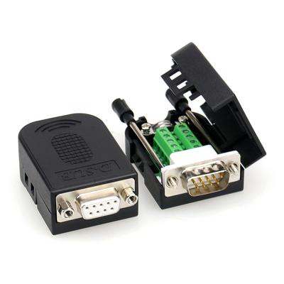 China COMPUTER Wholesale D-SBU DB9 Solderless Male Female Connector RS232 Serial COM Adapter With Screw for sale