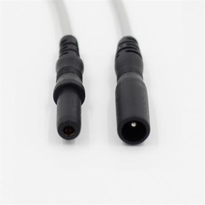 China PVC Factory Supply Din 1.5mm Male To Female Plug Ten Electrode Lead Wire Cable ECG EEG for sale