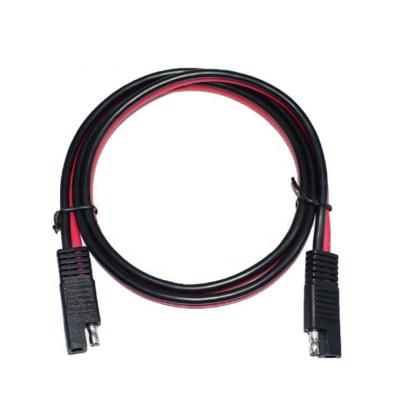 China 2 Pin Quick Disconnect Connector Industrial Waterproof Battery Sae To Sae Extension Cable 12AWG 3ft for sale