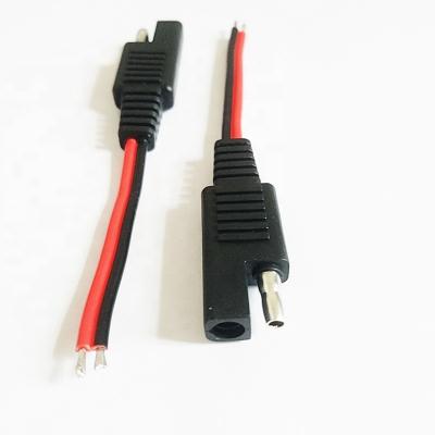 China Nickel Plated Connector 2 Pin SAE Connector Extension SAE Cable For GPS Electric Bicycle for sale