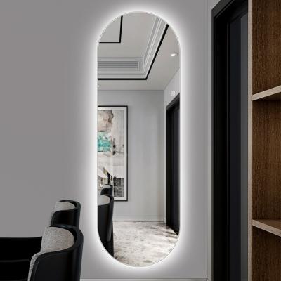 China Modern Bathroom Wall Mounted Mirror LED Backlit Light Mirror Size Magnifying Smart Led Custom Mirror Led for sale