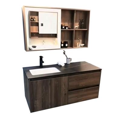 China Environmental Friendly Commercial Modern Small Solid Wood Bathroom Vanities With Legs for sale