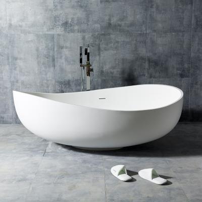 China Stone Free Acrylic Marble Hotel Solid Outdoor Bathtub, Artificial Stone Bathtub for sale