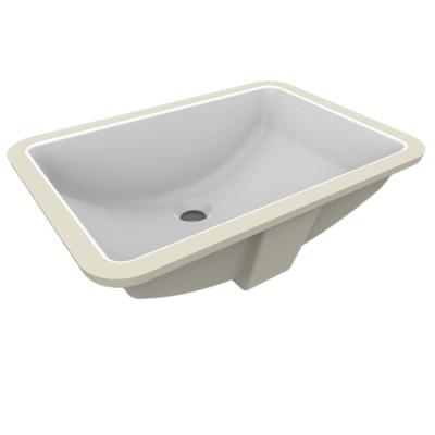 China Luxury ceramic sink, undercounter wash basin, square wash sink for sale