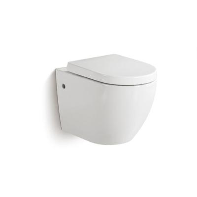 China Automatic Operation Ceramic Sanitary Ware Wall Hung Toilet High Quality Back To The Wall Toilet Flush Water Hidden Tank Watermark Certification for sale