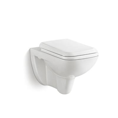 China Auto Operation African Style Bathrooms WC Wall Hung Toilet Bowl With Water Tank Concealed Ceramic Bathroom Toilet Malaysia for sale