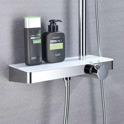 China With Shower Sliding Bar Bathroom Tub Hot And Cold Mixer In Wall Mounted Rain Shower Set Take A Bath for sale