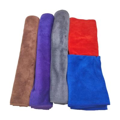 China Wholesale Child Safe Super Absorbent Weft Knitted Microfiber Car Cleaning Drying Towel for sale