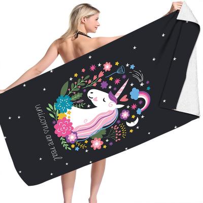 China Child Safe Luxury Custom Design Color Pack Oversized Towel Microfiber Super Soft Beach Towel for sale