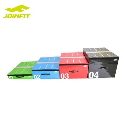 China Reduce Discomfort High Quality JOINFIT 4 in 1 PVC Plyo Adjustable Soft Jump Box for sale