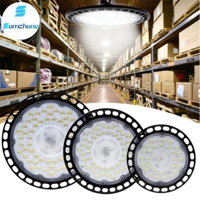 China Warehouse Kcd Classic Aluminum COB Warehouse UFO Led High Bay Light 200W Factory Direct Led Highbay Light 6500k 50/60hz for sale