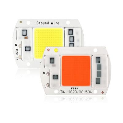 China Factory Price Full Spectrum Grow Light Growing LED Chip 15W 20W 30W 50w LED COB Chip And Lens for sale