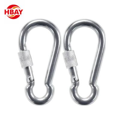 China Hot Sale Heavy Industry 304 Stainless Steel Safety Snap Squash Spring Safety Hook For Outdoor Sports for sale