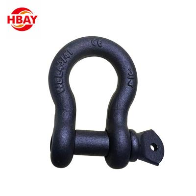 China Heavy Industry American Style Galvanized Bow Shackle Lifting Bow Shackle For Boat for sale