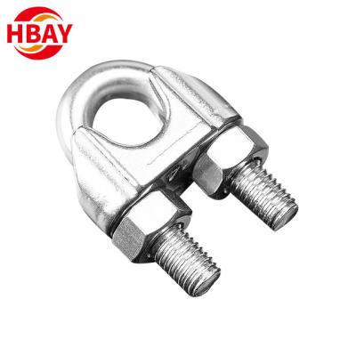 China Marine Material Hot Dots 304 Stainless Steel 316 Clip Wire Rope Collar for sale