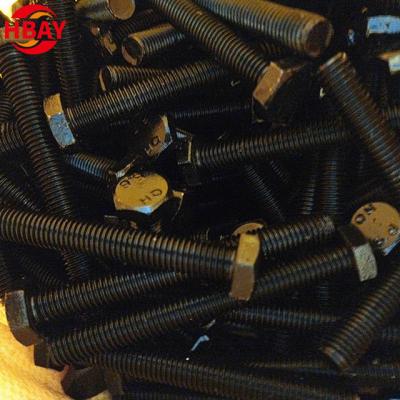 China Metal Buliding High Strength Carbon Steel Bolts Oxidized Black Hexagon Head Bolts for sale