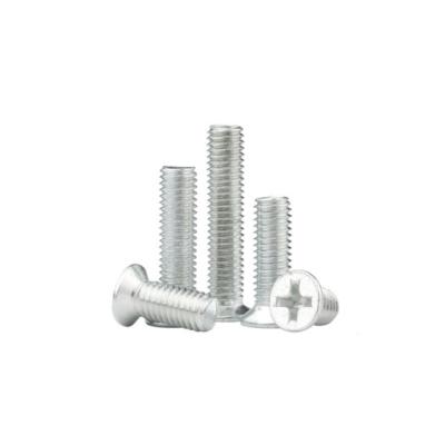 China Connections Between Metal Fabrication Thin Sheets Head 304 Stainless Steel Flat Head Bolts Countersunk Head Phillips Bolts for sale