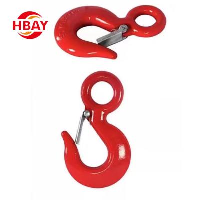 China heavy industry g80 safety hook alloy steel eye sling hook/latch hook/ctane hook for sale