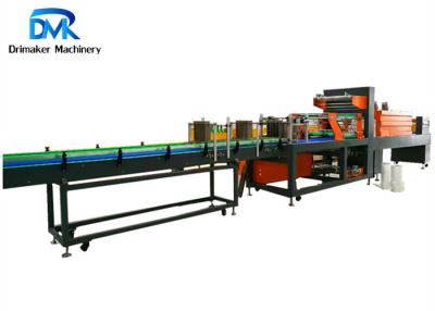 China Auto Heat Shrink Tunnel Packaging Machine For Beverage Flat Bottle for sale