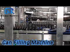 Empty Can Filling Machine Stainless Steel Automatic Rinsing For Glass Bottle