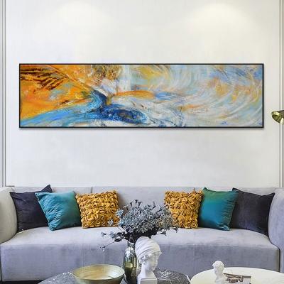 China Environmental Friendly Art Hand Painted Texture Oil Painting On Canvas Abstract Wall Art Deco Contemporary Artwork Framed Ready To Hang for sale