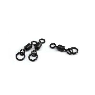 China Carp Fishing Helicopter Brass Swivel With Matte Black Color for sale