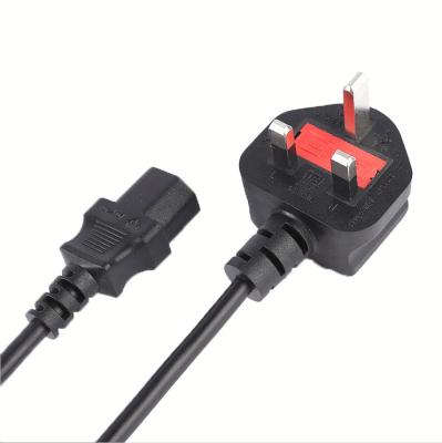 China UK COMPUTER TV c13 power cord 3 pin for sale