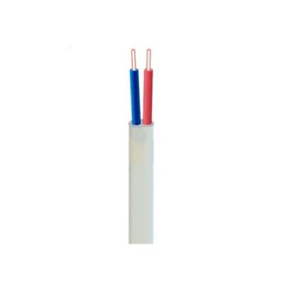 China Aerial PVC Insulation Electrical Flat Wire Home Wire BVVB 1mm2 1.5mm2 Sheathed Wire 16awg for sale