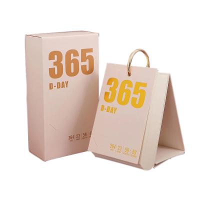 China paper & Cardboard Custom 2022 Inspirational 365 Day Motivation Quotes Office Desk Calendar Printing Factory for sale