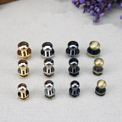 China 1000pcs/bag Big Quality 1000pcs/bag Copper Nipple Nail Leather Luggage Nail Rivet Solid Sidewall Strap Rivets Metal Nickel Free Craft for sale