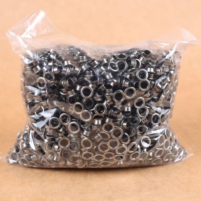 China 1000set/bag 9mmx5mmx4mm Antique Nickel Free Silver Metal Brass Grommets Blank Grommet Metal Brass Grommets With Gasket for sale