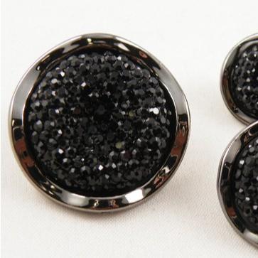 China Factory Supply Viable Big Size Black Button Coat Sweater Button for sale