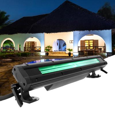 China IR Remote IP65 Waterproof Outdoor Architectural Building Light Bar RDM DMX 54x3w 3 in 1 RGB LED Wall Washer Light for sale