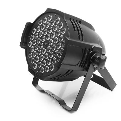 China Professional Club Equipment 54*3w RGBW Led Par Light Performing Moving Barn Headlight Stage Lighting for sale